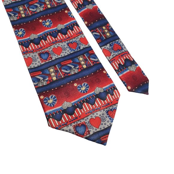 Mens Necktie Valentines Day Love Accessory Office Work Casual Dad Gift February - Picture 2 of 5